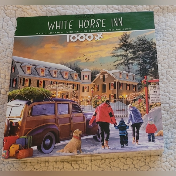 Multiples Other - White Hor8se Inn 1000 pc Jigsaw puzzles -Best deal Please read FULL description.